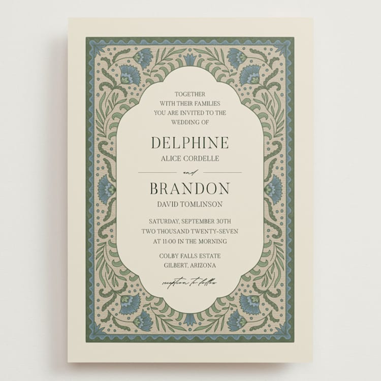 "century" - Wedding Invitations in Robin's Egg by Jen Owens - Front