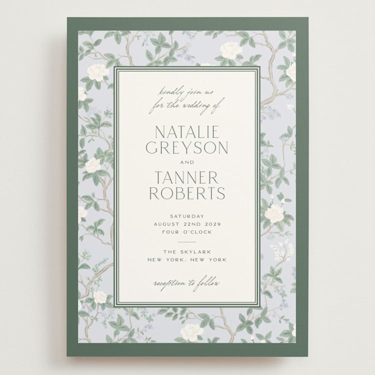 "Chinoiserie" - Wedding Invitations in Garden by Jenna Holcomb - Front