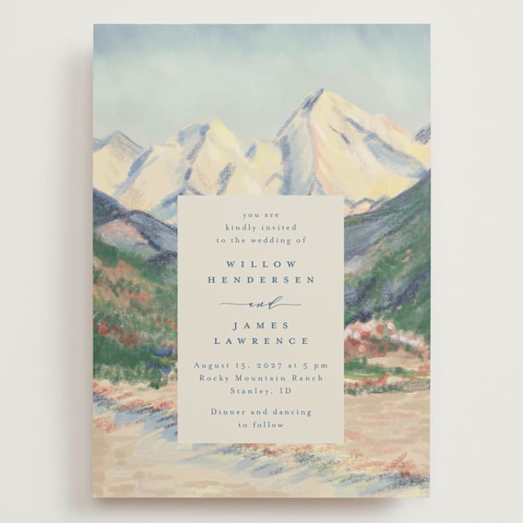 "The Valley" - Wedding Invitations in Summer by Petra Kern - Front