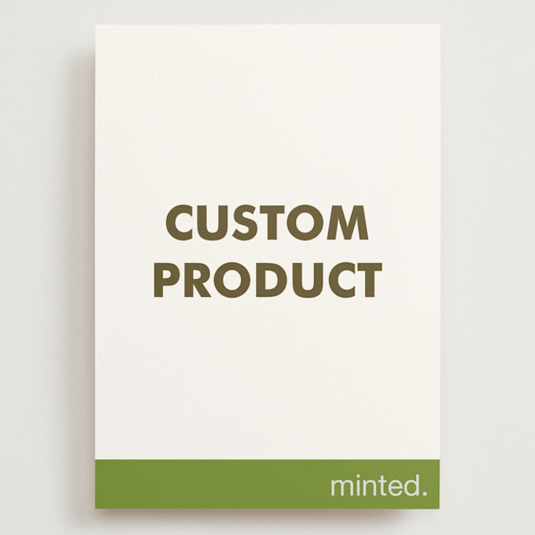 "Portrait Custom" - Wedding Invitations in Charcoal by Minted - Front