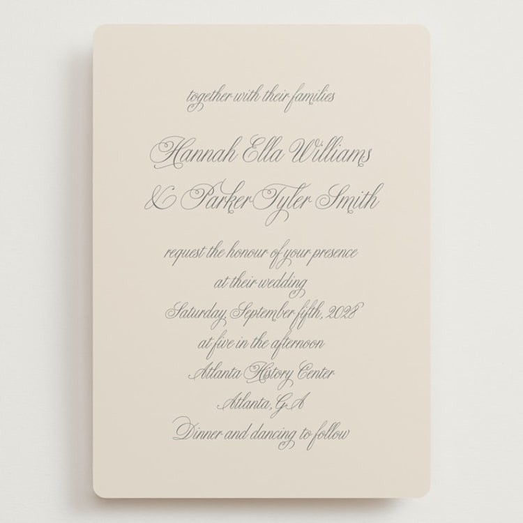 "Let's Say I Do" - Wedding Invitations in Ivory by Petra Kern - Front