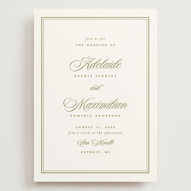 museo Grand Wedding Invitations by Ellen Schlegelmilch | Minted