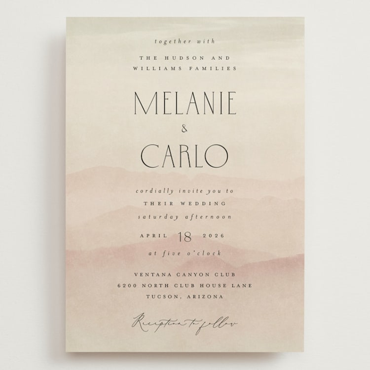 "desert dream" - Wedding Invitations in Sand by Maja Cunningham - Front