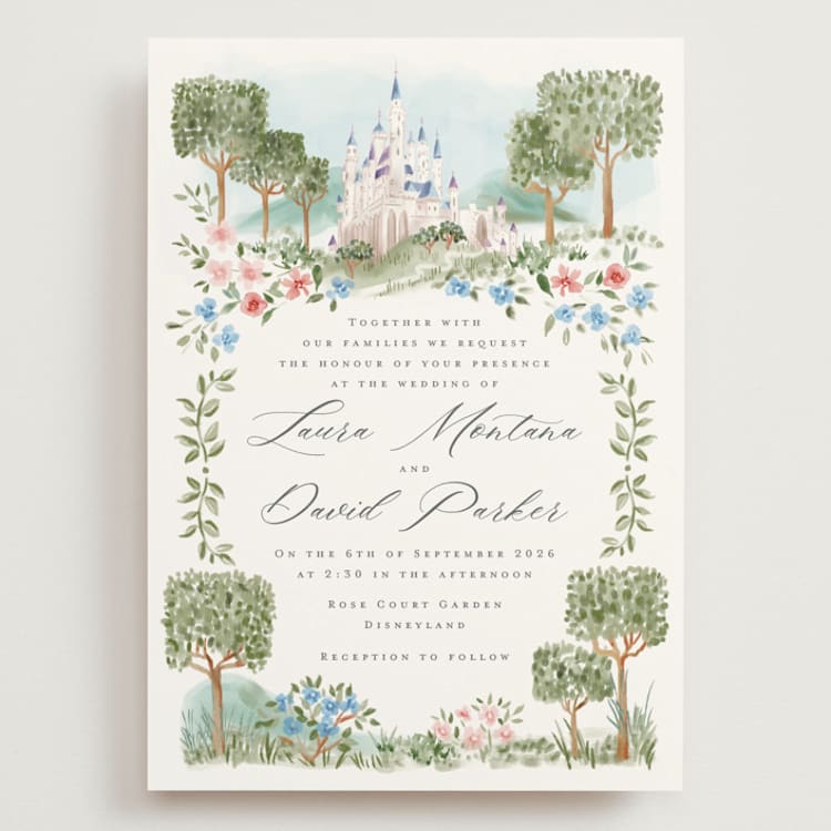 "Disney's Once Upon In a Dream" - Wedding Invitations in Spring by Petra Kern - Front