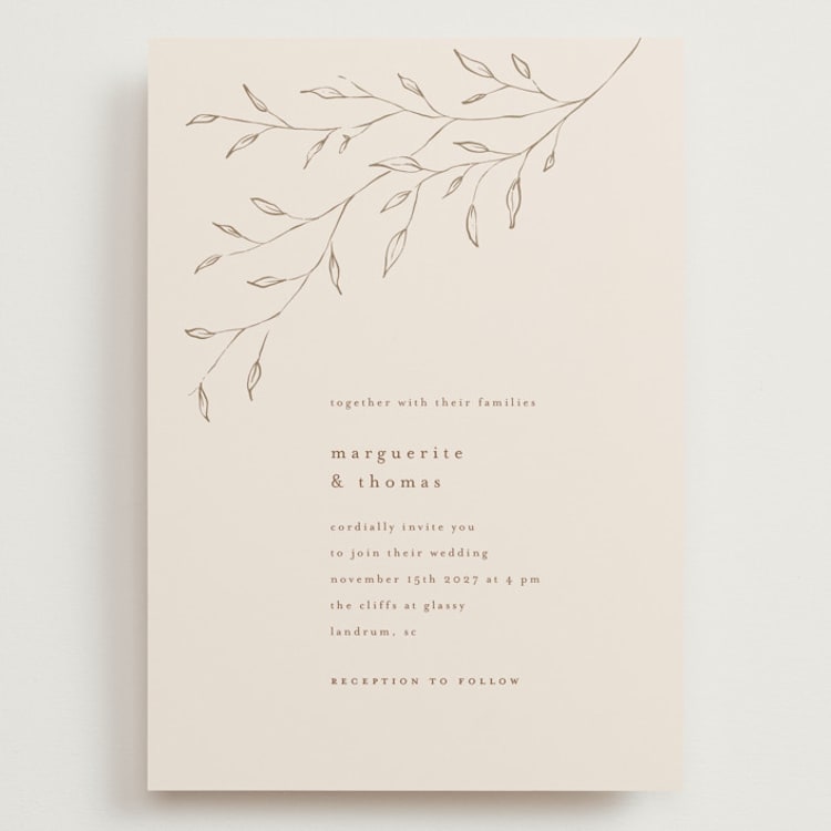 "tortina" - Wedding Invitations in Taupe by chocomocacino - Front