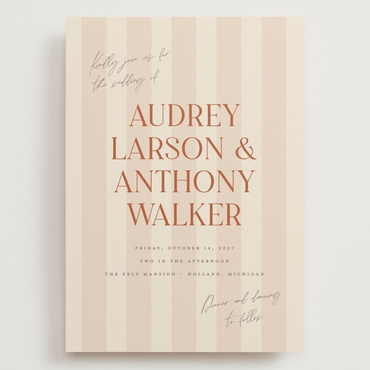 "Ambrosial" - Wedding Invitations in Butter by Pixel and Hank - Front