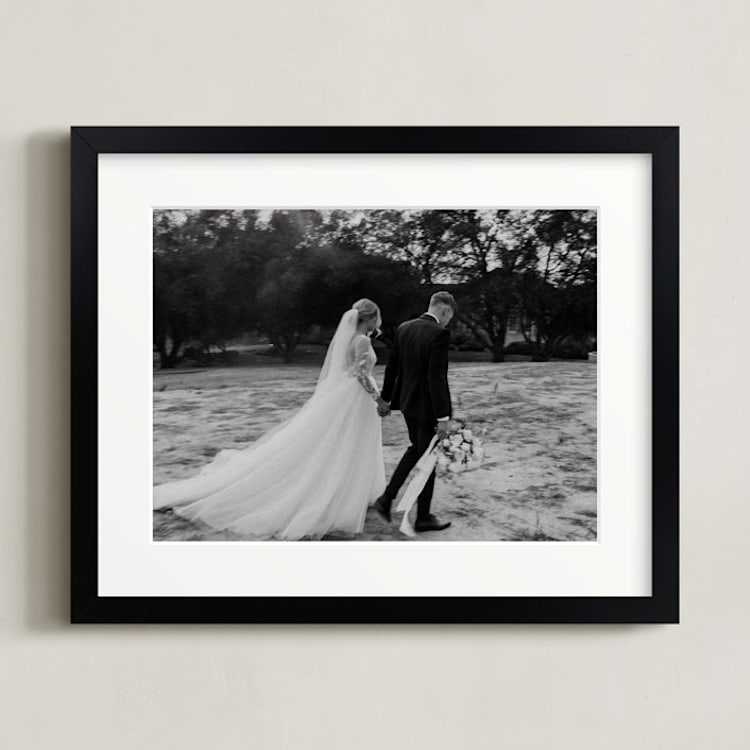 "10x8 Matted Black Framed Photo" - Matted Framed Photo in Black Frame by Minted - Framed