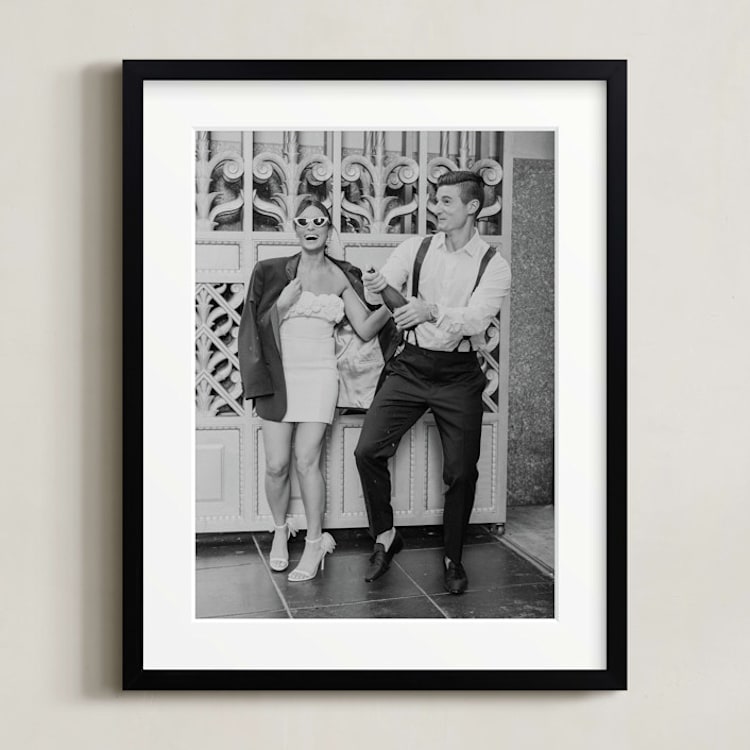 "11x14 Matted Black Framed Photo" - Matted Framed Photo in Black Frame by Minted - Front