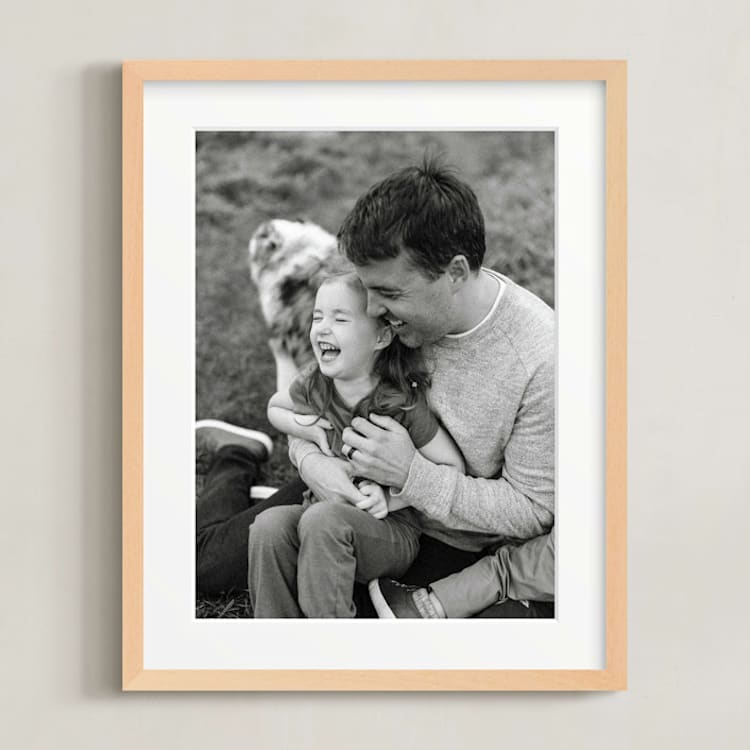 "11x14 Matted Natural Framed Photo" - Matted Framed Photo in Natural Frame by Minted - Front