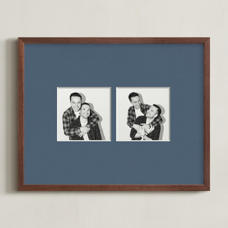 "Matted Framed Photo: Duo Indigo Mat (14" x 11")" - Framed Photos 11" x 14" in Indigo by Minted - Front