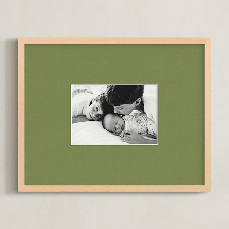 "Matted Framed Photo: Olive Mat (14" x 11")" - Framed Photos 11" x 14" in Olive by Minted - Front