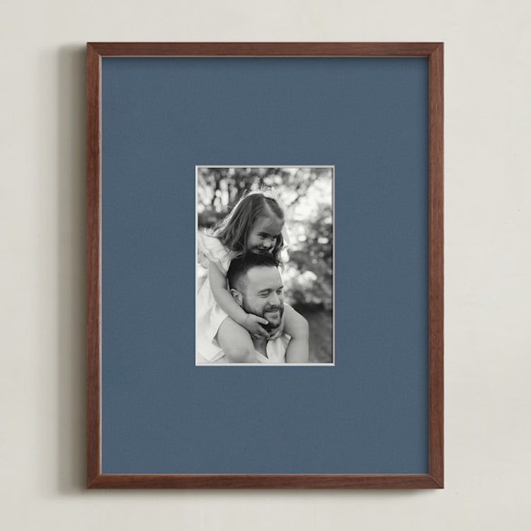 "Matted Framed Photo: Indigo Mat (11" x 14")" - Framed Photos 11" x 14" in Indigo by Minted - Front
