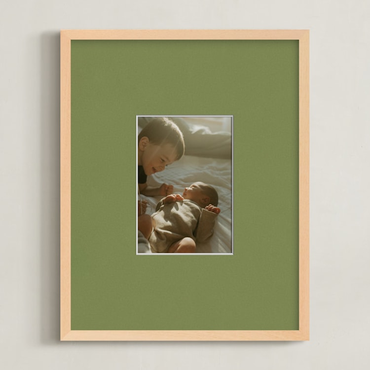 "Matted Framed Photo: Olive Mat (11" x 14")" - Framed Photos 11" x 14" in Olive by Minted - Front