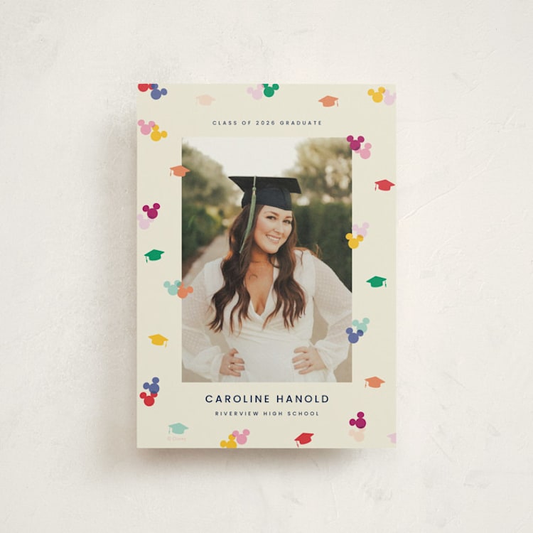"Disney's Mickey Confetti" - Graduation Announcements in Multi by Ellen Schlegelmilch - Front