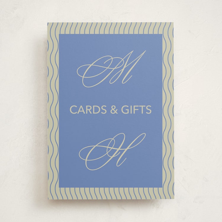 "New Style" - Graduation Party Signs in Denim by Inkblot Design - Front