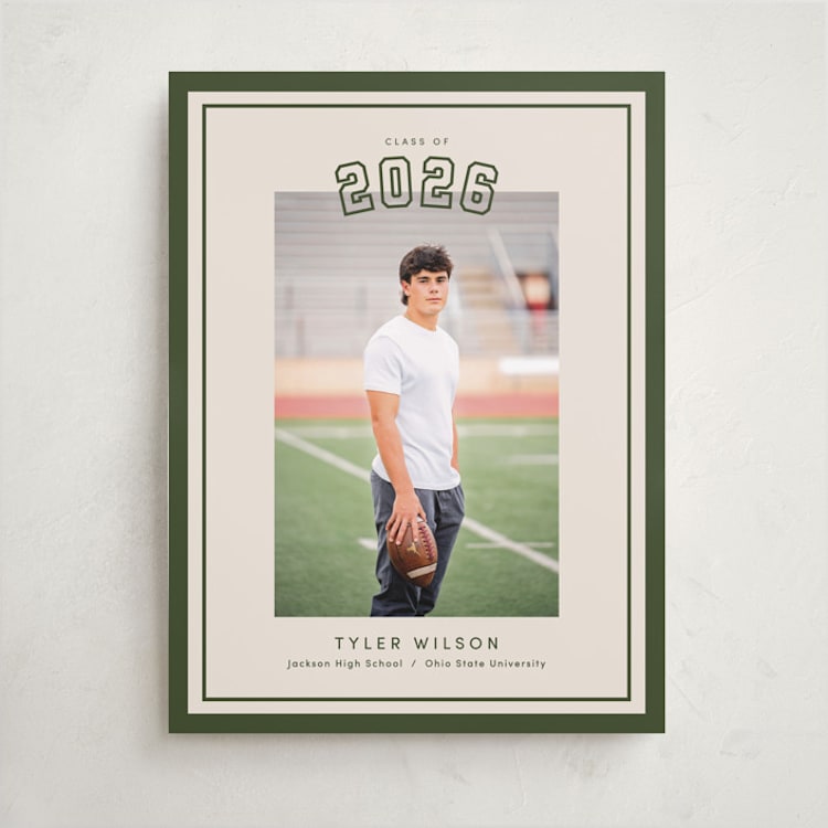 "Varsity Year" - Graduation Welcome Signs in Forest by Megan Cash - Front