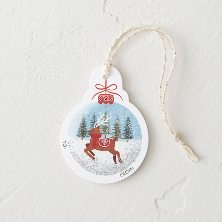 "Reindeer" - Gift Tag in Cocoa by Elly
