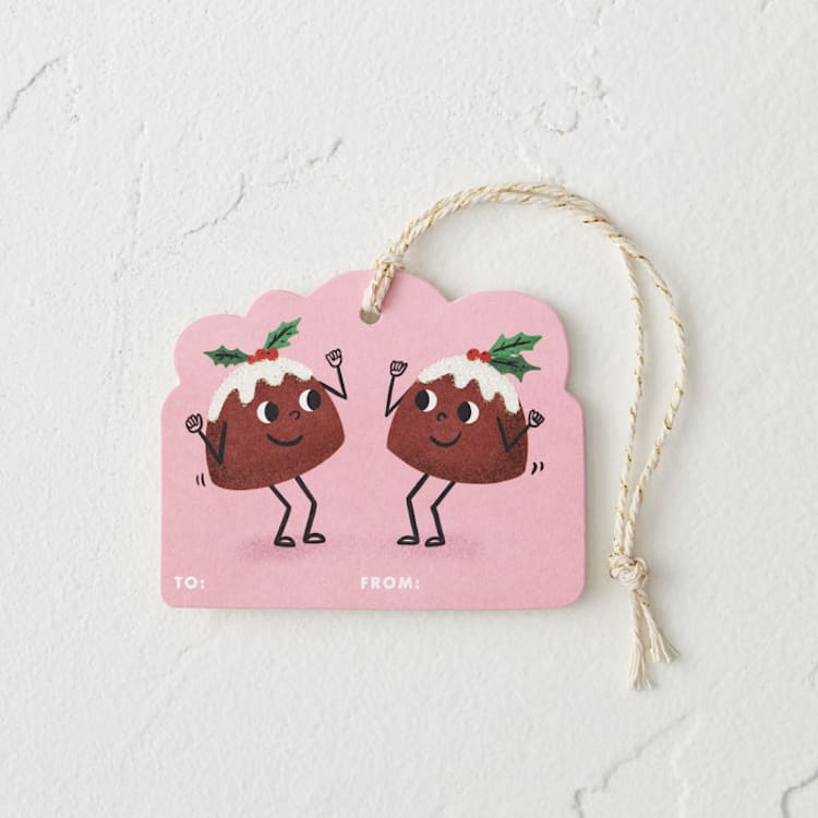 "Get Figgy With It" - Gift Tag in Candy by mo kelley