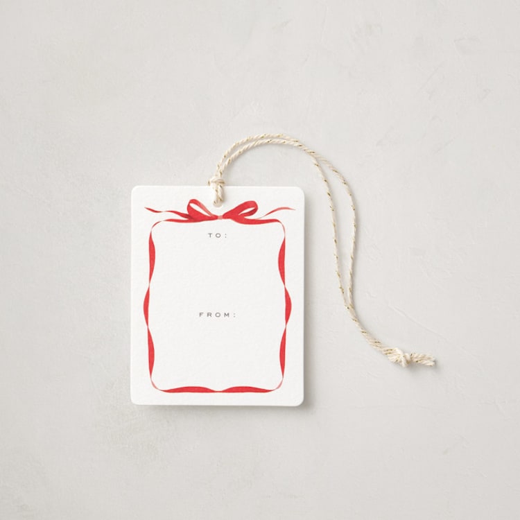 "Ribbon Frame Gift Tags" - Gift Tag in Multi by Olivia Kanaley Inman