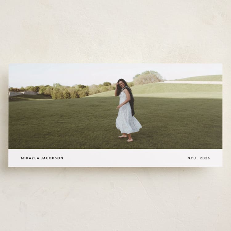 "Lastly" - Graduation Announcements in Ink by Blustery August - Front