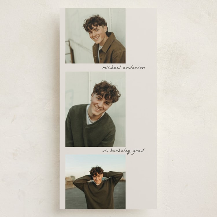 "Film" - Graduation Announcements in Vanilla by Tamara Hilje - Front