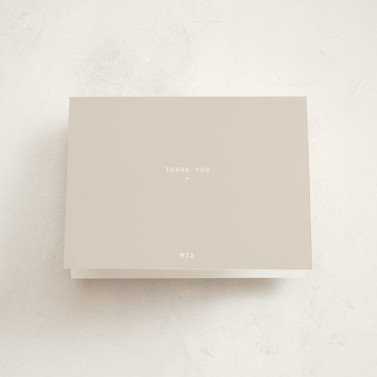 "titled" - Graduation Thank You Cards in Cream by JoAnn Jinks - Front
