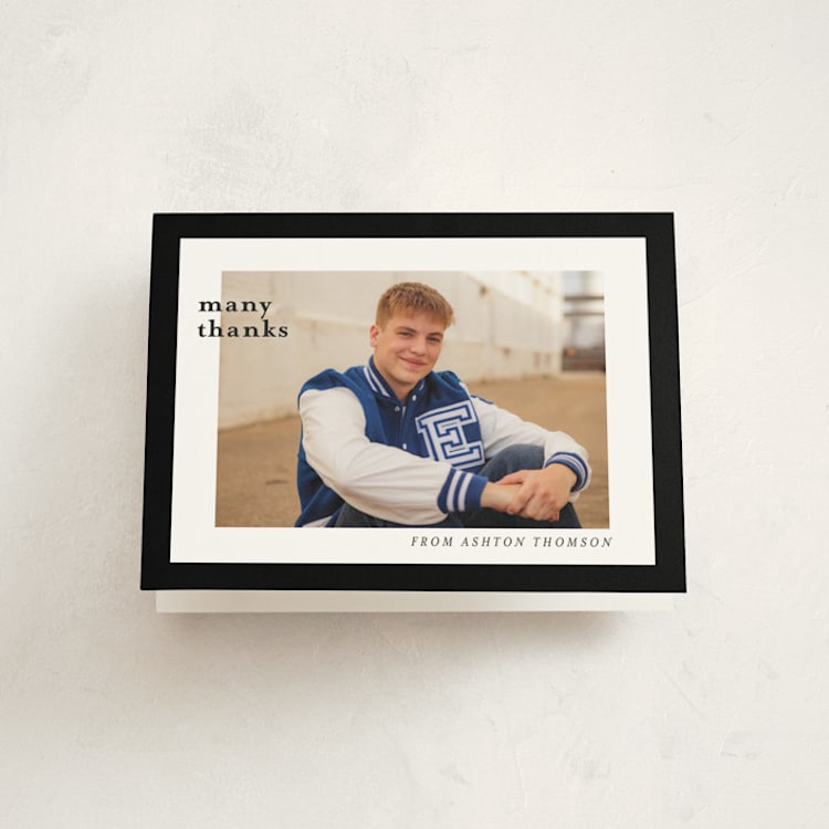 "Naruna" - Graduation Thank You Cards in Chalk by Deynaaz Daraei - Front