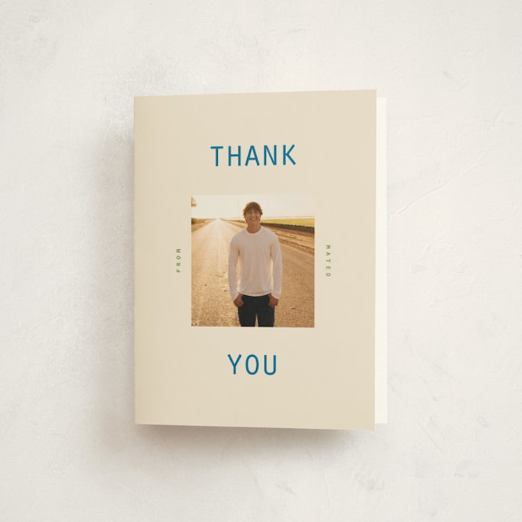 "degree" - Graduation Thank You Cards in Sky by Owl and Toad - Front