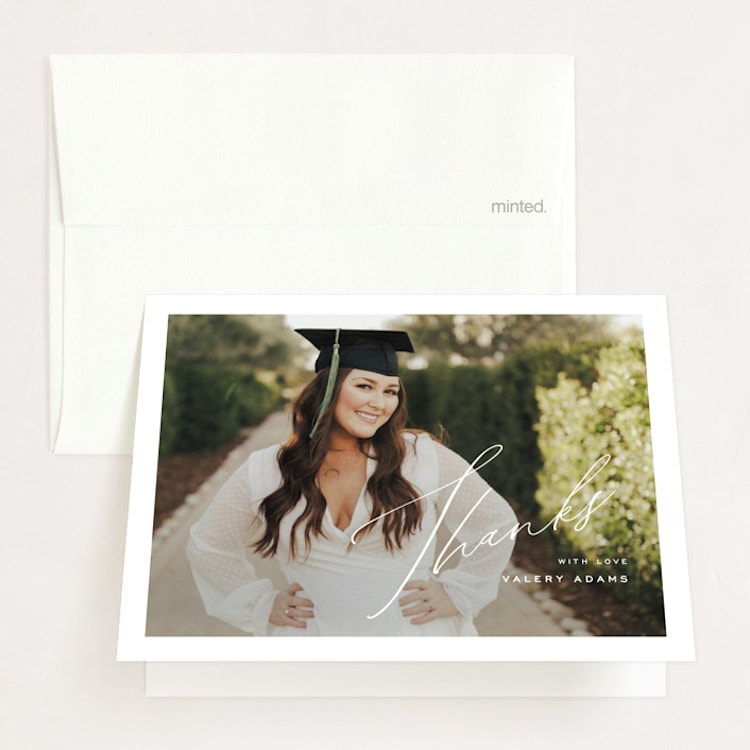 "Party Time" - Graduation Thank You Cards in Paper by Yuliya Evseeva - Front