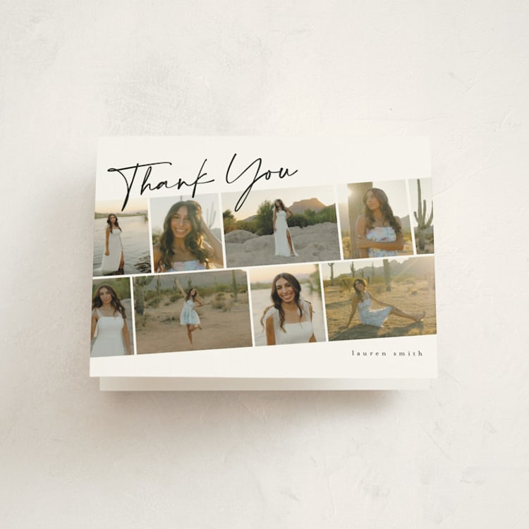 "Highlights" - Graduation Thank You Cards in Snow by Iveta Angelova - Front