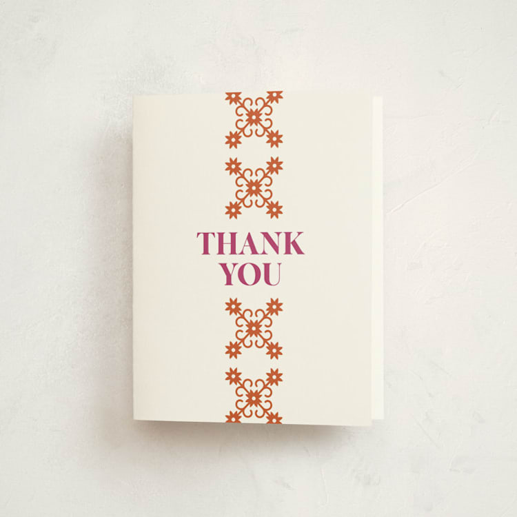 "Let's Fiesta" - Graduation Thank You Cards in Gumdrop by Eva Tadros - Front