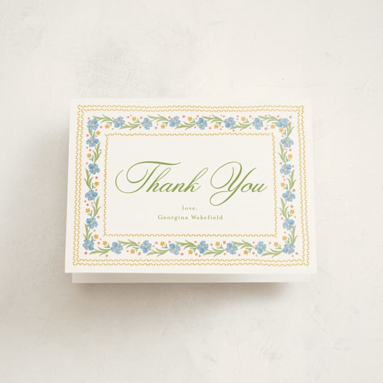 "blooming" - Graduation Thank You Cards in Sky by Melanie Kosuge - Front