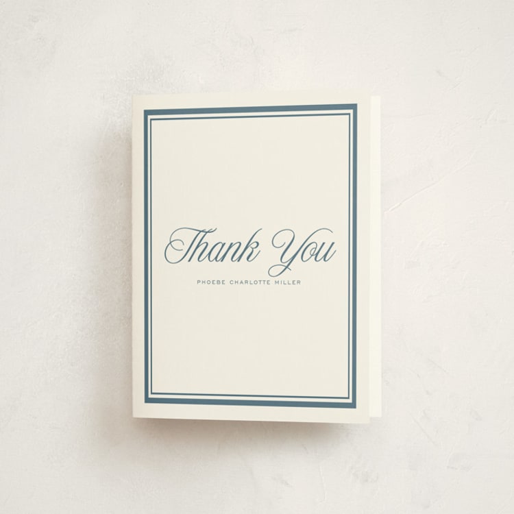"Lauren" - Graduation Thank You Cards in Winterberry by Blustery August - Front