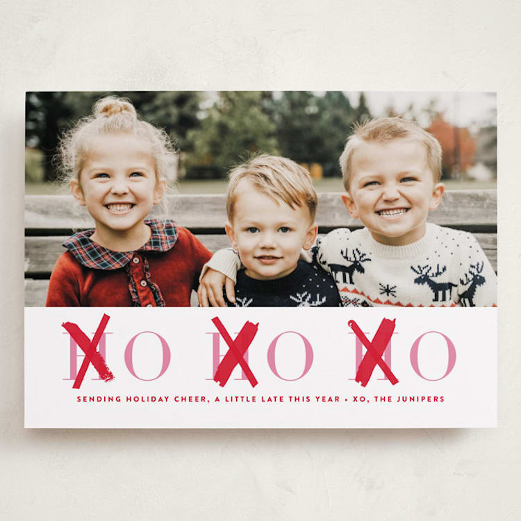 "HOHOXO" - Valentine's Day Cards in Scarlet by lori jacobs wemple - Front