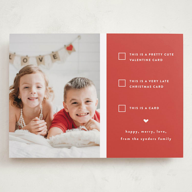 "Pick one" - Valentine's Day Cards in Cherry by Susan Brown - Front