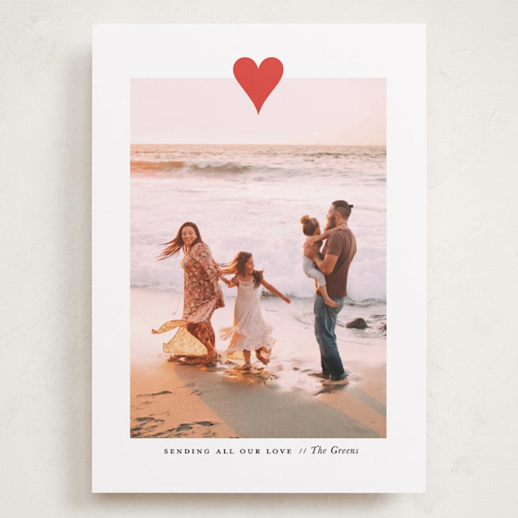 "modern heart" - Valentine's Day Cards in Crimson by Up Up Creative - Front