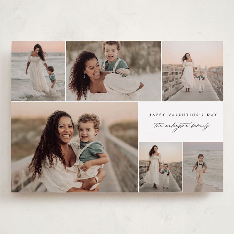 "Serene Surround" - Valentine's Day Cards in Snow by Kelly Schmidt - Front