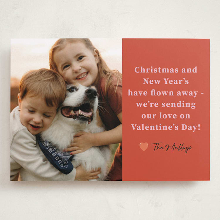"flown away" - Valentine's Day Cards in Persimmon by Deborah Chou - Front
