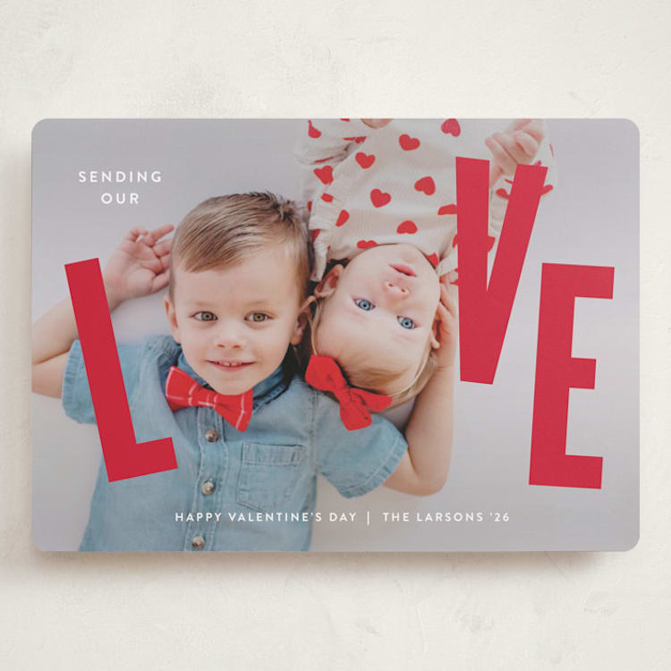 "THIS" - Valentine's Day Cards in Ruby by Lauren Chism - Front