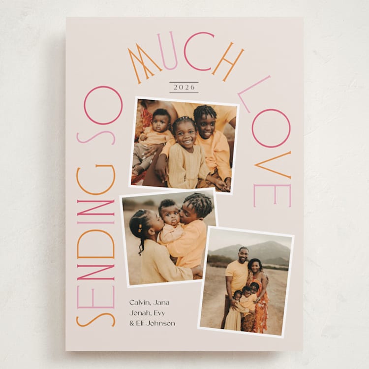 "Lovely Type" - Valentine's Day Cards in Bubblegum by Laura Hankins - Front