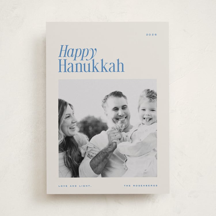 "Moderne" - Hanukkah Cards in Lake by Blustery August - Front