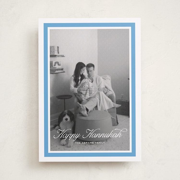 "Miracle" - Hanukkah Cards in Sky by Pati Cascino - Front