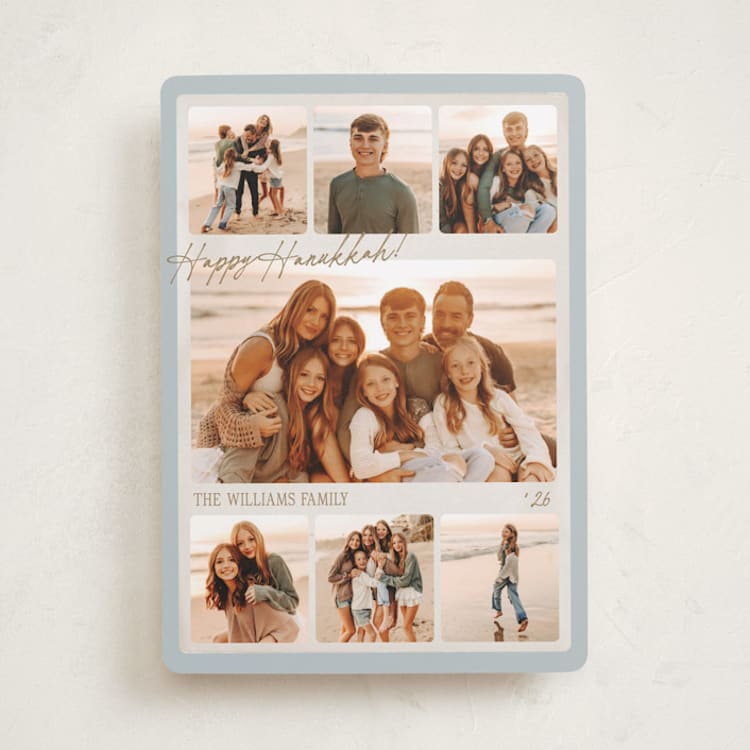 "Film Collage" - Hanukkah Cards in Frost by Robert and Stella - Front