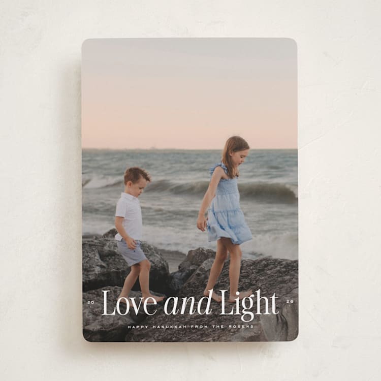 "Times" - Hanukkah Cards in Cotton by Blustery August - Front