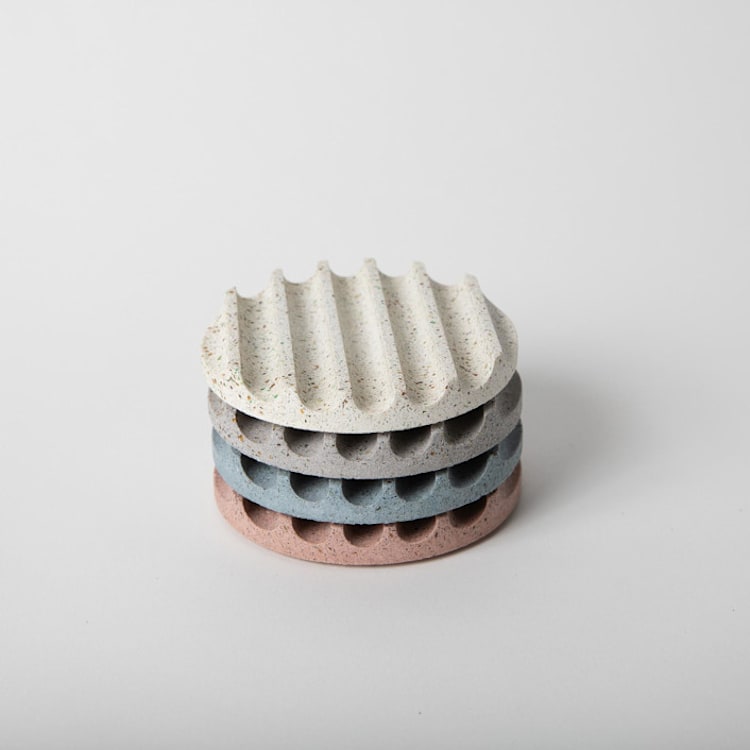 "Terrazzo Neutrals Coasters (Set of 4)" - Coasters in white by Pretti.Cool