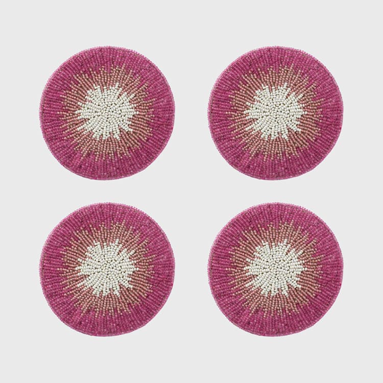 "Ombre coasters, pink" - Coasters in pink by Joanna Buchanan