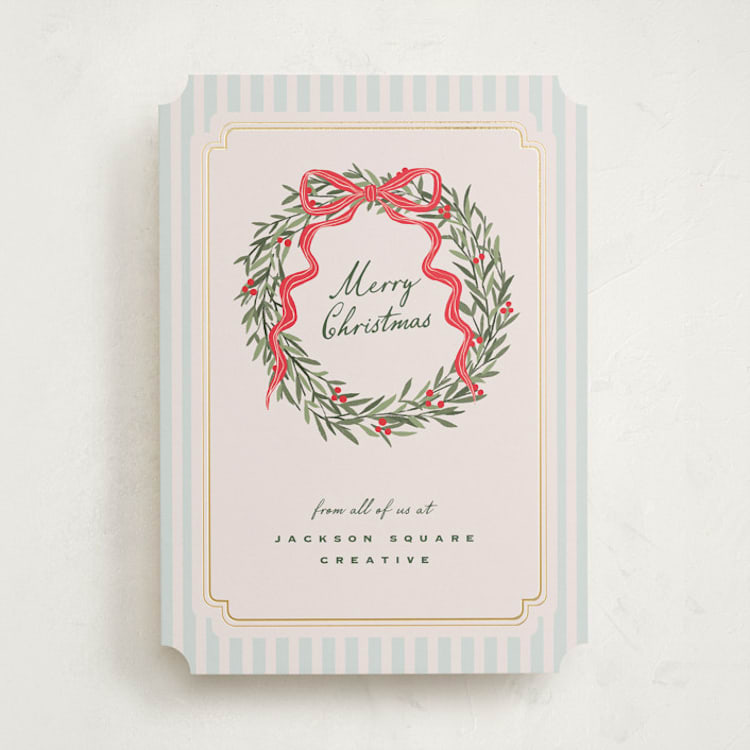 "karydopita" - Holiday Cards in Powder Blue by chocomocacino - Front