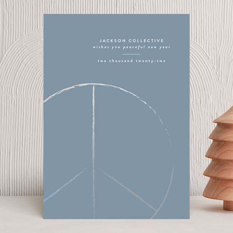 "Collective" - Holiday Cards in Slate by Julee London - Front