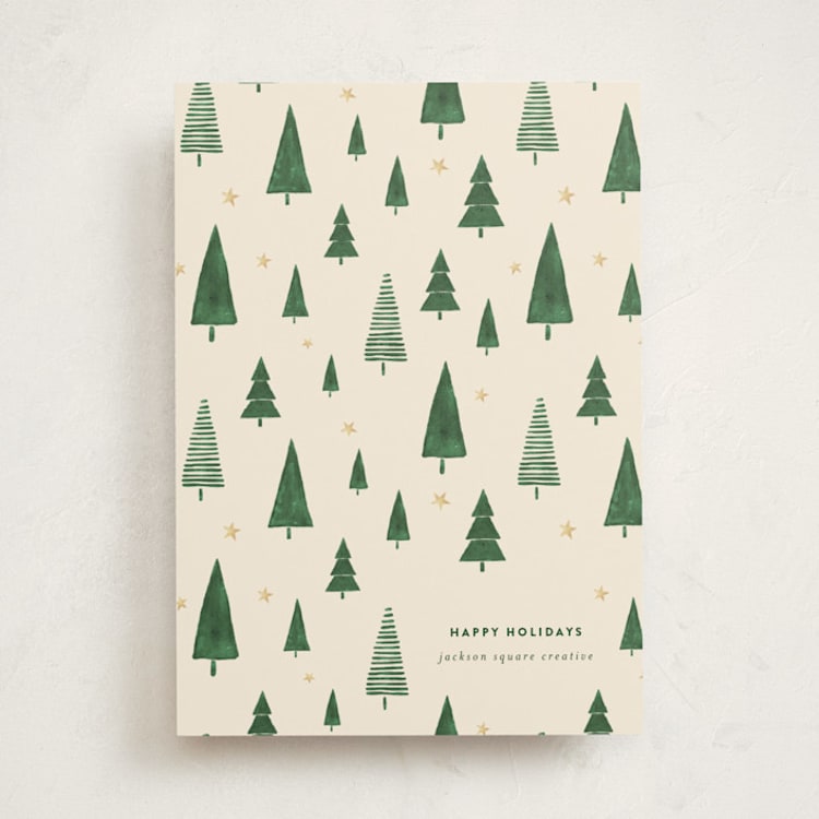 "Forest" - Holiday Cards in Pine by Iveta Angelova - Front