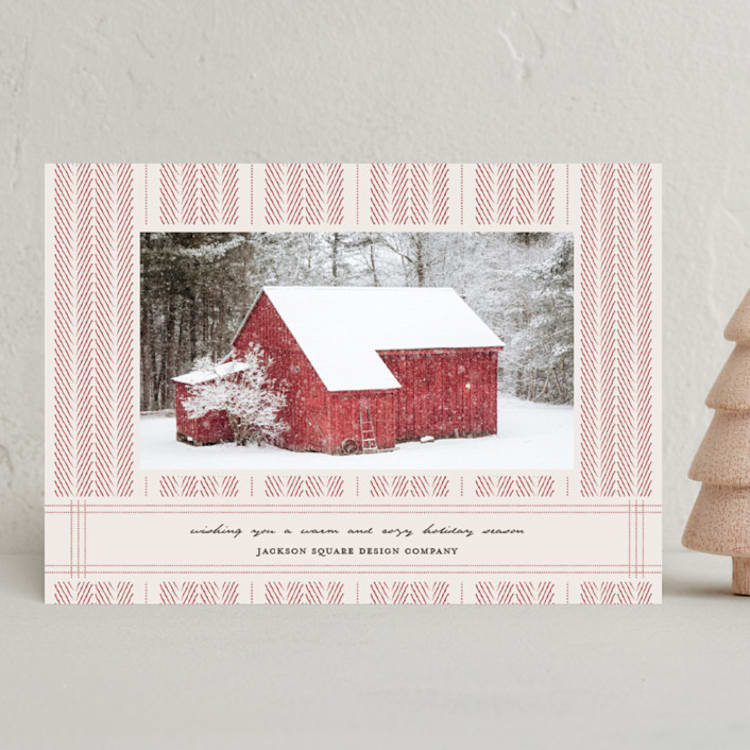 "Homemade" - Holiday Cards in Crimson by Kennedi Shaw - Front